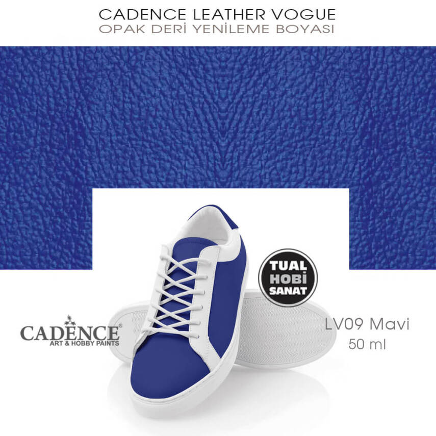 Cadence Leather Vogue Deri Boyası Mavi LV09 (50 ml) - 2