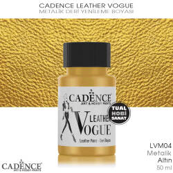 Cadence Leather Vogue Deri Boyası Metalik Altın LVM04 (50 ml) - Cadence