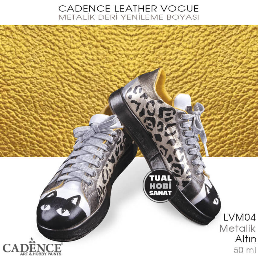 Cadence Leather Vogue Deri Boyası Metalik Altın LVM04 (50 ml) - 2