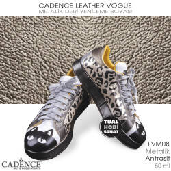 Cadence Leather Vogue Deri Boyası Metalik Antrasit LVM08 (50 ml) - Cadence (1)