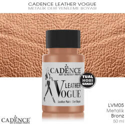 Cadence Leather Vogue Deri Boyası Metalik Bronz LVM05 (50 ml) - Cadence