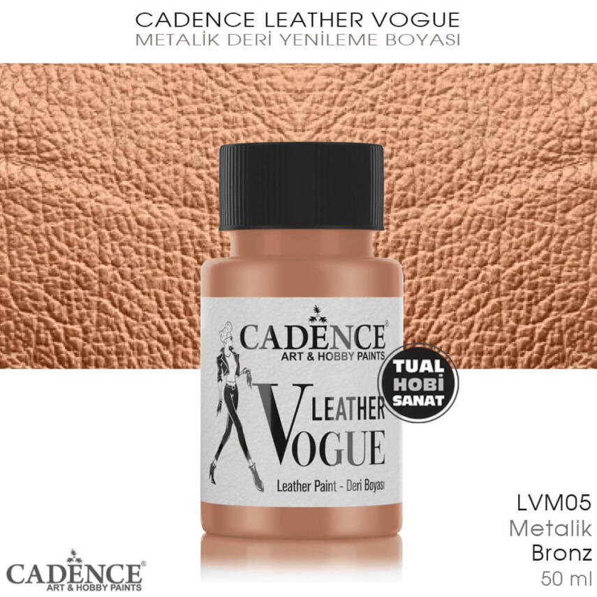 Cadence Leather Vogue Deri Boyası Metalik Bronz LVM05 (50 ml) - 1