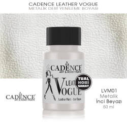 Cadence Leather Vogue Deri Boyası Metalik İnci LVM01 (50 ml) - Cadence