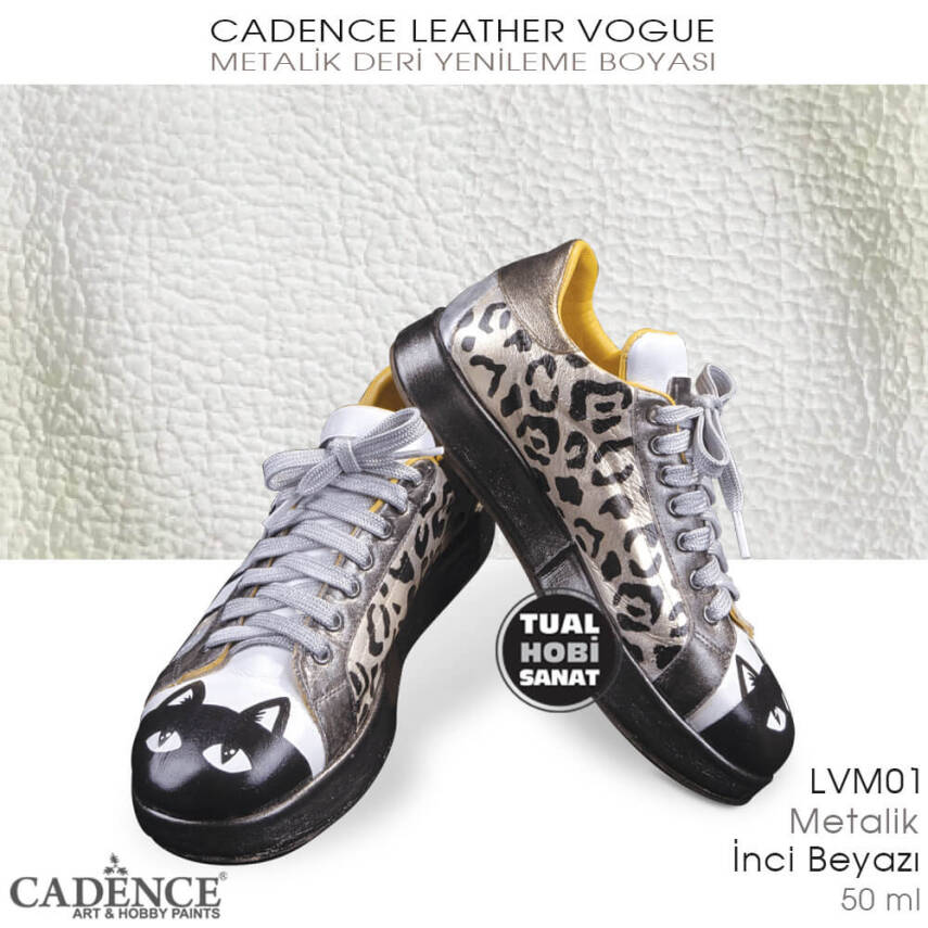 Cadence Leather Vogue Deri Boyası Metalik İnci LVM01 (50 ml) - 2