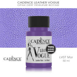 Cadence Leather Vogue Deri Boyası Mor LV07 (50 ml) - Cadence