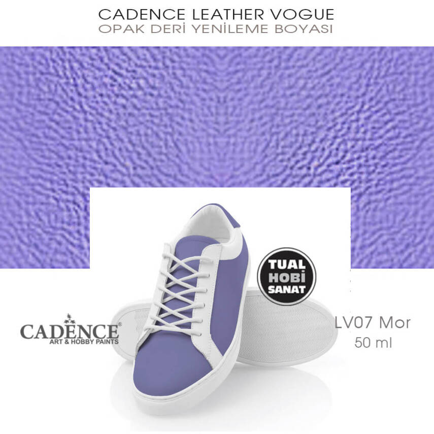 Cadence Leather Vogue Deri Boyası Mor LV07 (50 ml) - 2