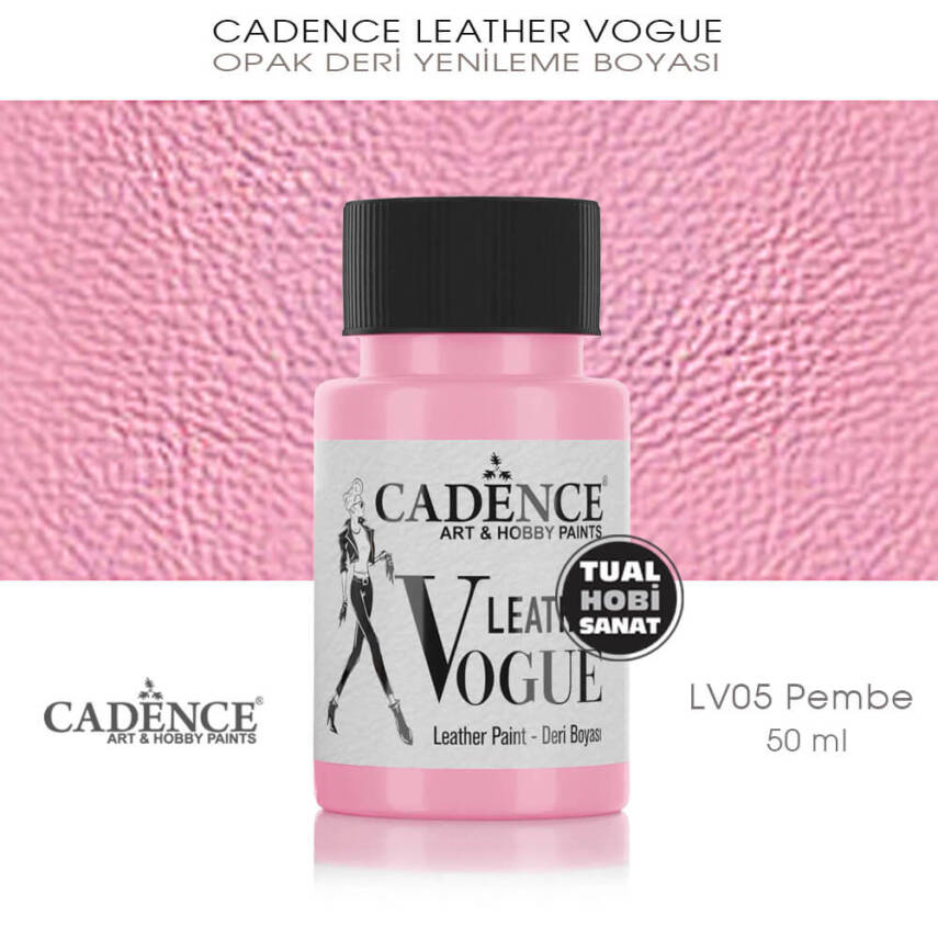 Cadence Leather Vogue Deri Boyası Pembe LV05 (50 ml) - 1