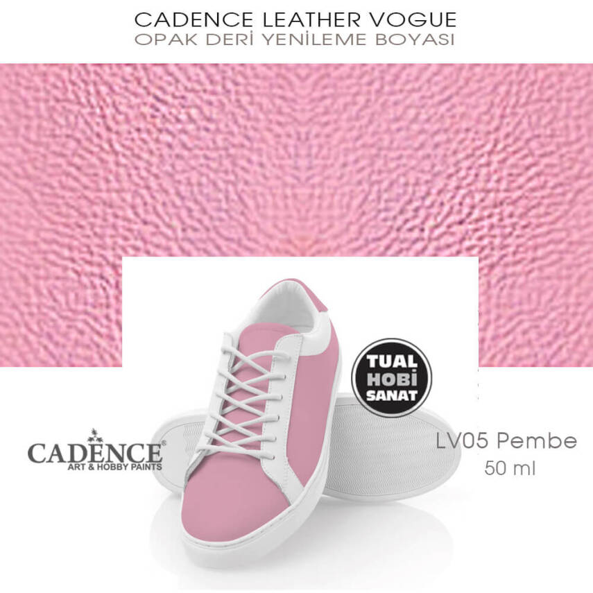 Cadence Leather Vogue Deri Boyası Pembe LV05 (50 ml) - 2
