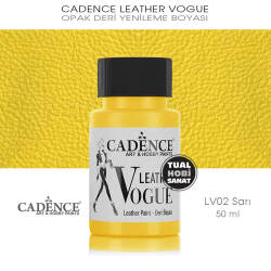 Cadence Leather Vogue Deri Boyası Sarı LV02 (50 ml) - Cadence