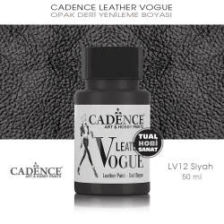 Cadence Leather Vogue Deri Boyası Siyah LV12 (50 ml) - Cadence