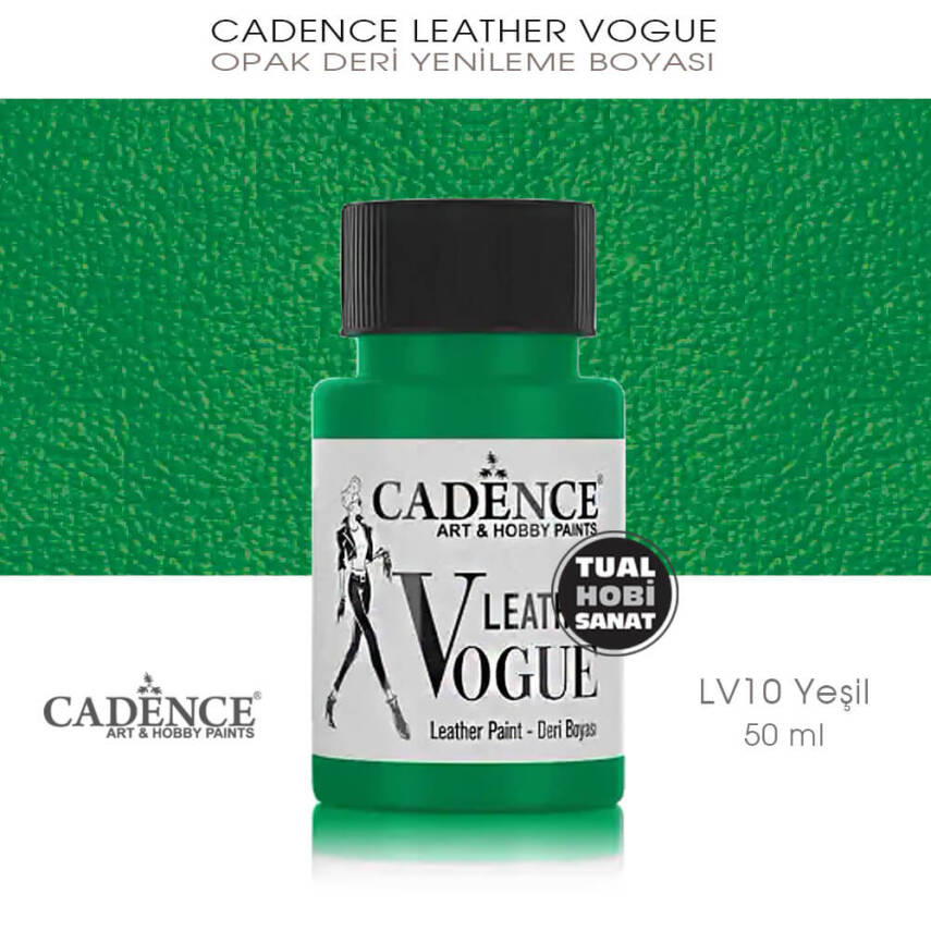 Cadence Leather Vogue Deri Boyası Yeşil LV10 (50 ml) - 1