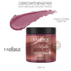 Cadence Matte Mat Metalik Rölyef Pasta MMP 04 Vişne Çürüğü 250 ml - Cadence