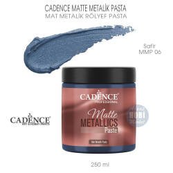 Cadence Matte Mat Metalik Rölyef Pasta MMP 06 Safir 250 ml - Cadence