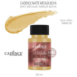 Cadence Matte MMB05 Som Altın Mat Metalik Boya 50 ml - Cadence