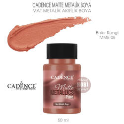 Cadence Matte MMB08 Bakır Rengi Mat Metalik Boya 50 ml - Cadence