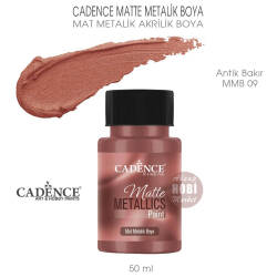 Cadence Matte MMB09 Antik Bakır Mat Metalik Boya 50 ml - Cadence