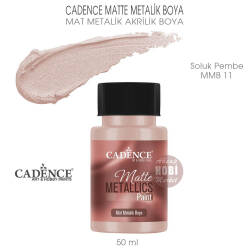Cadence Matte MMB11 Soluk Pembe Mat Metalik Boya 50 ml - Cadence