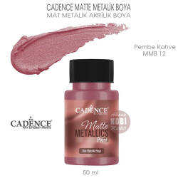 Cadence Matte MMB12 Pembe Kahve Mat Metalik Boya 50 ml - Cadence
