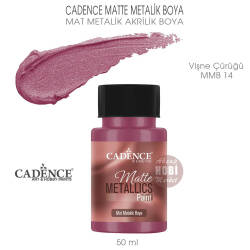 Cadence Matte MMB14 Vişne Çürüğü Mat Metalik Boya 50 ml - Cadence