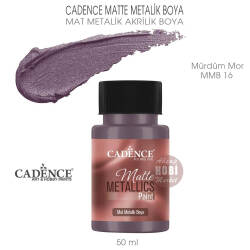 Cadence Matte MMB16 Mürdüm Moru Mat Metalik Boya 50 ml - Cadence