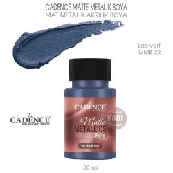 Cadence Matte MMB22 Lacivert Mat Metalik Boya 50 ml - Cadence
