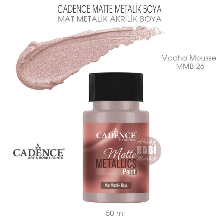 Cadence Matte MMB26 Mocha Mousse Mat Metalik Boya 50 ml - 1