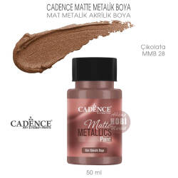 Cadence Matte MMB28 Çikolata Mat Metalik Boya 50 ml - Cadence