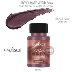 Cadence Matte MMB30 Kahve Bakır Mat Metalik Boya 50 ml - Cadence