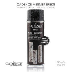 Cadence Mermer Efekti Marble Effect Gümüş 200 ml - Cadence
