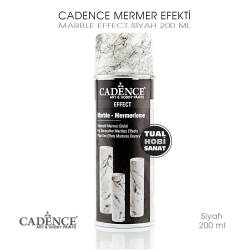 Cadence Mermer Efekti Marble Effect Siyah 200 ml - Cadence