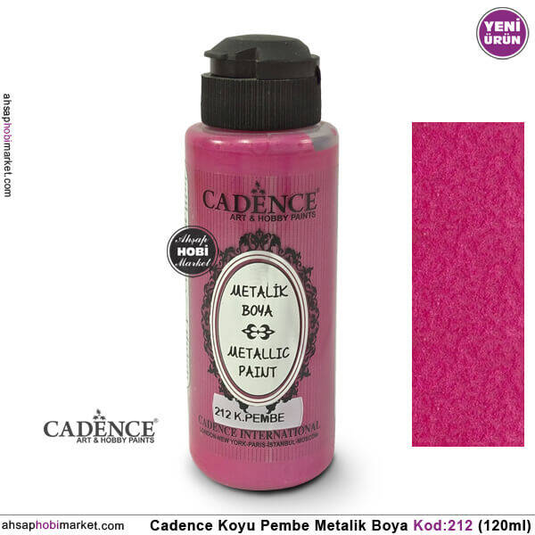Cadence Metalik 212 Koyu Pembe 120ml - 1