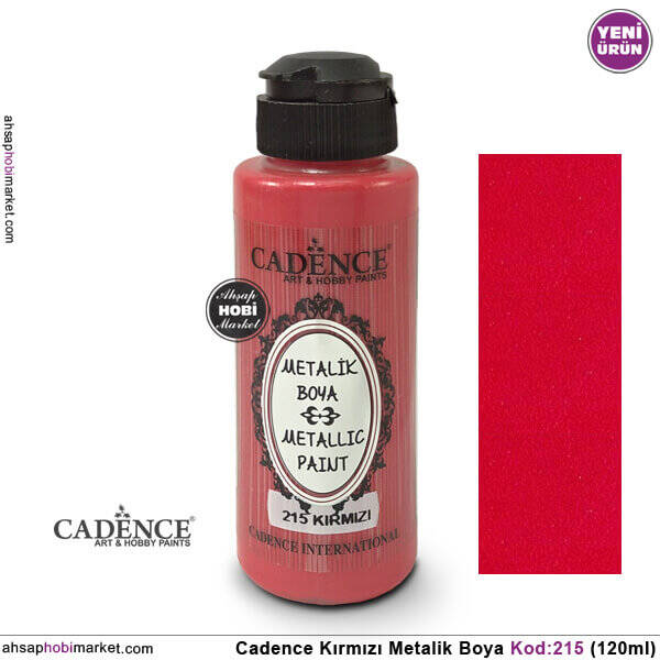 Cadence Metalik 215 Kırmızı 120ml - 1