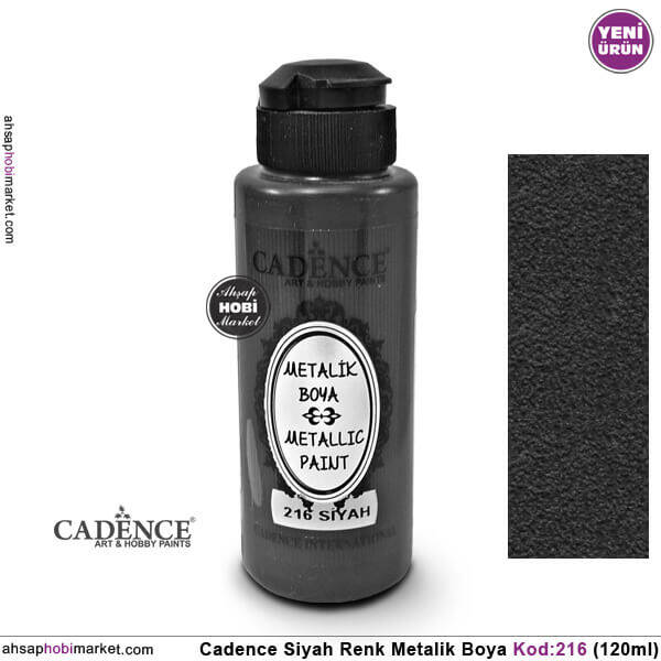 Cadence Metalik 216 Siyah 120ml - 1