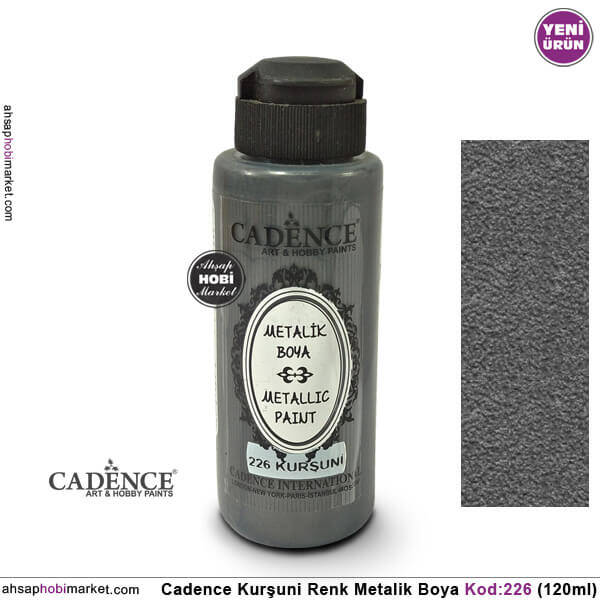 Cadence Metalik 226 Kurşuni Gök Gri 120ml - 1