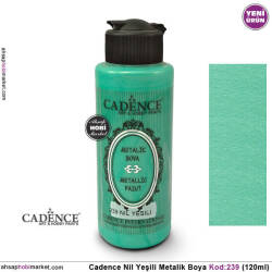 Cadence Metalik 239 Nil Yeşili 120ml - Cadence