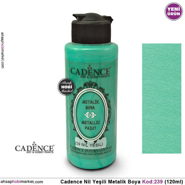 Cadence Metalik 239 Nil Yeşili 120ml - 1