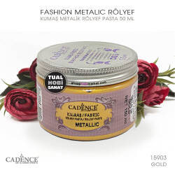 Cadence Metalik Kumaş Rölyef Pasta 15903 Gold 150ml - Cadence (1)