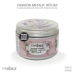 Cadence Metalik Kumaş Rölyef Pasta 15910 Gümüş 150ml - Cadence