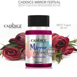 Cadence Mirror Festival Şeffaf Cam ve Ayna Boyası MF07 Fuşya 50 ml - Cadence (1)