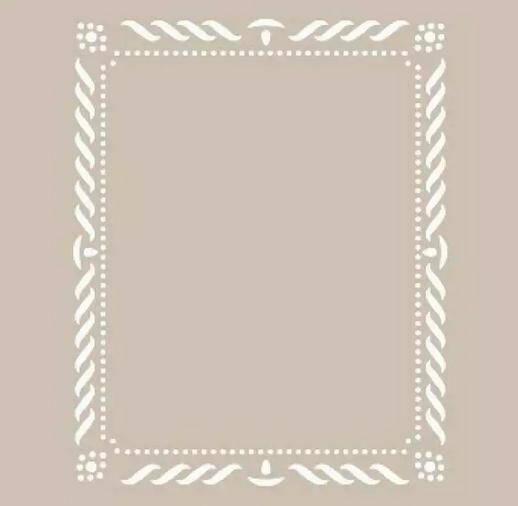 Cadence Motifli Stencil Şablon AS496 - 1