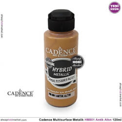 Cadence MultiSurface Metalik HM801 Antik Altın 120 ml - Cadence