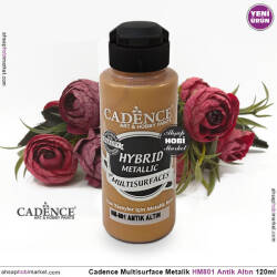 Cadence MultiSurface Metalik HM801 Antik Altın 120 ml - Cadence (1)