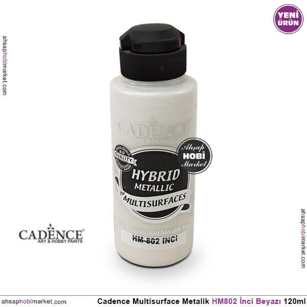 Cadence MultiSurface Metalik HM802 İnci Beyazı 120 ml - 1