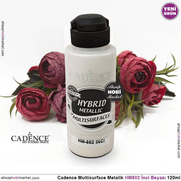 Cadence MultiSurface Metalik HM802 İnci Beyazı 120 ml - 2