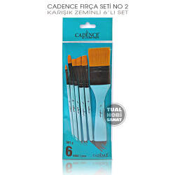 Cadence Fırça Seti No:2 Karışık Zeminli Fırça Seti 6 Parça - Cadence (1)