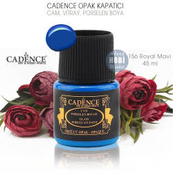 Cadence Opak Cam Vitray Porselen Boya 156 Royal Mavi 45 ml - Cadence (1)