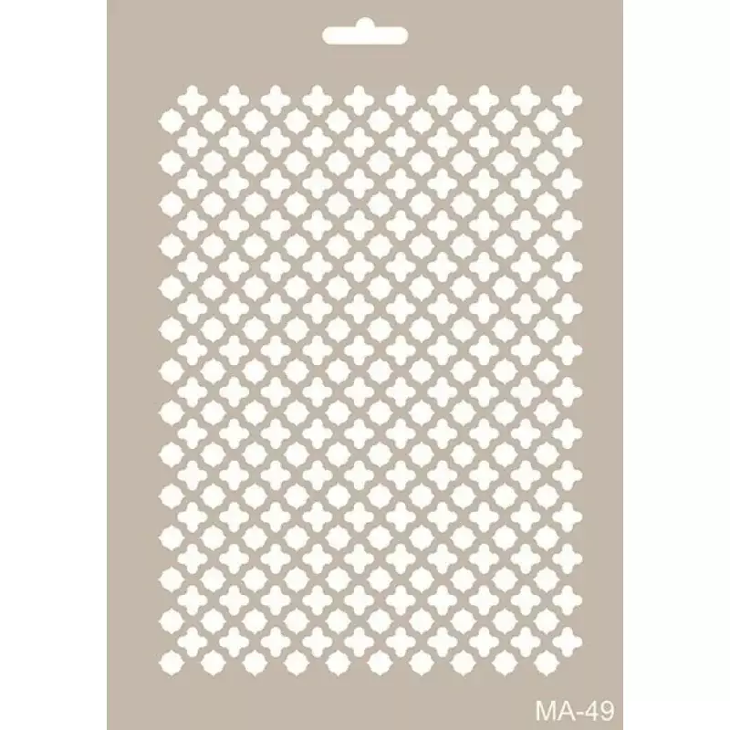 Cadence Osmanlı Pencere Vitray Desenli Stencil MA49 - 1