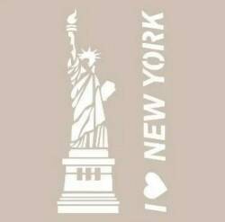 Cadence Özgürlük Heykeli Desenli Stencil Şablon AS463 - Cadence