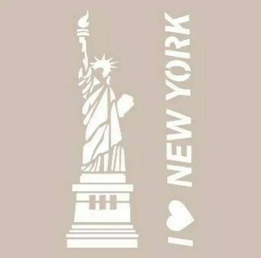 Cadence Özgürlük Heykeli Desenli Stencil Şablon AS463 - 1