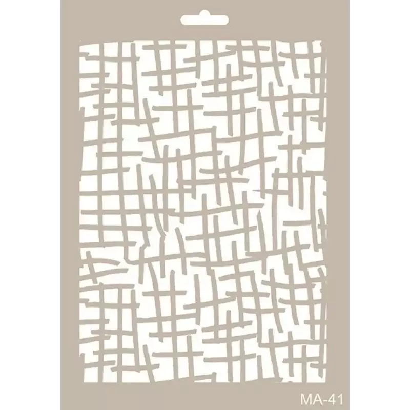 Cadence Parçalanmış Tel Örgü Temalı Stencil MA41 - 1